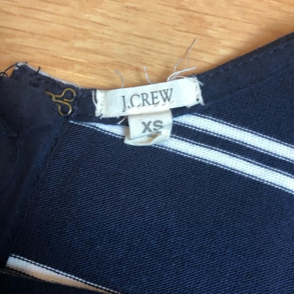 J. CREW navy white striped tank dress Sz XS - Picture 14 of 15